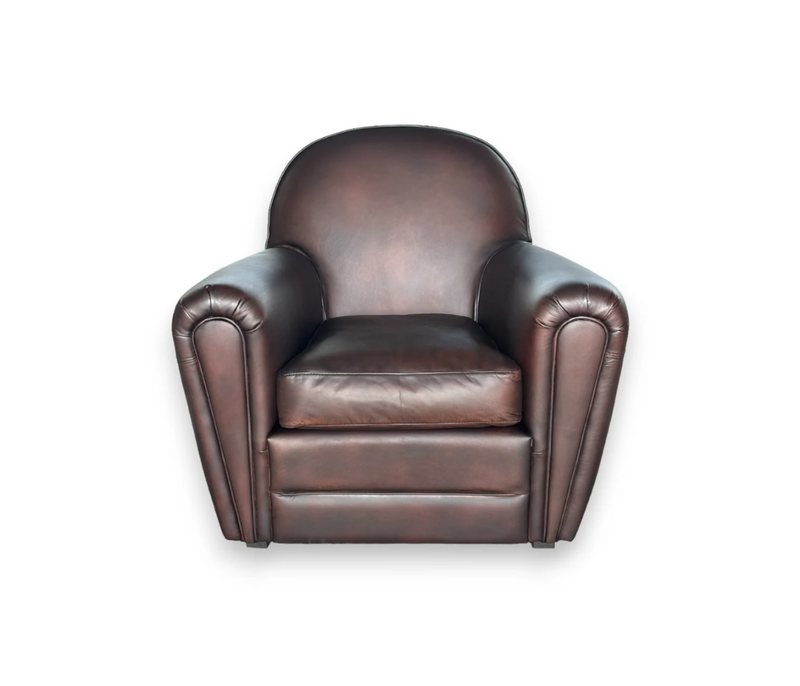 Sessel in Braun aus verschiedenen Materialien| Modell MARA